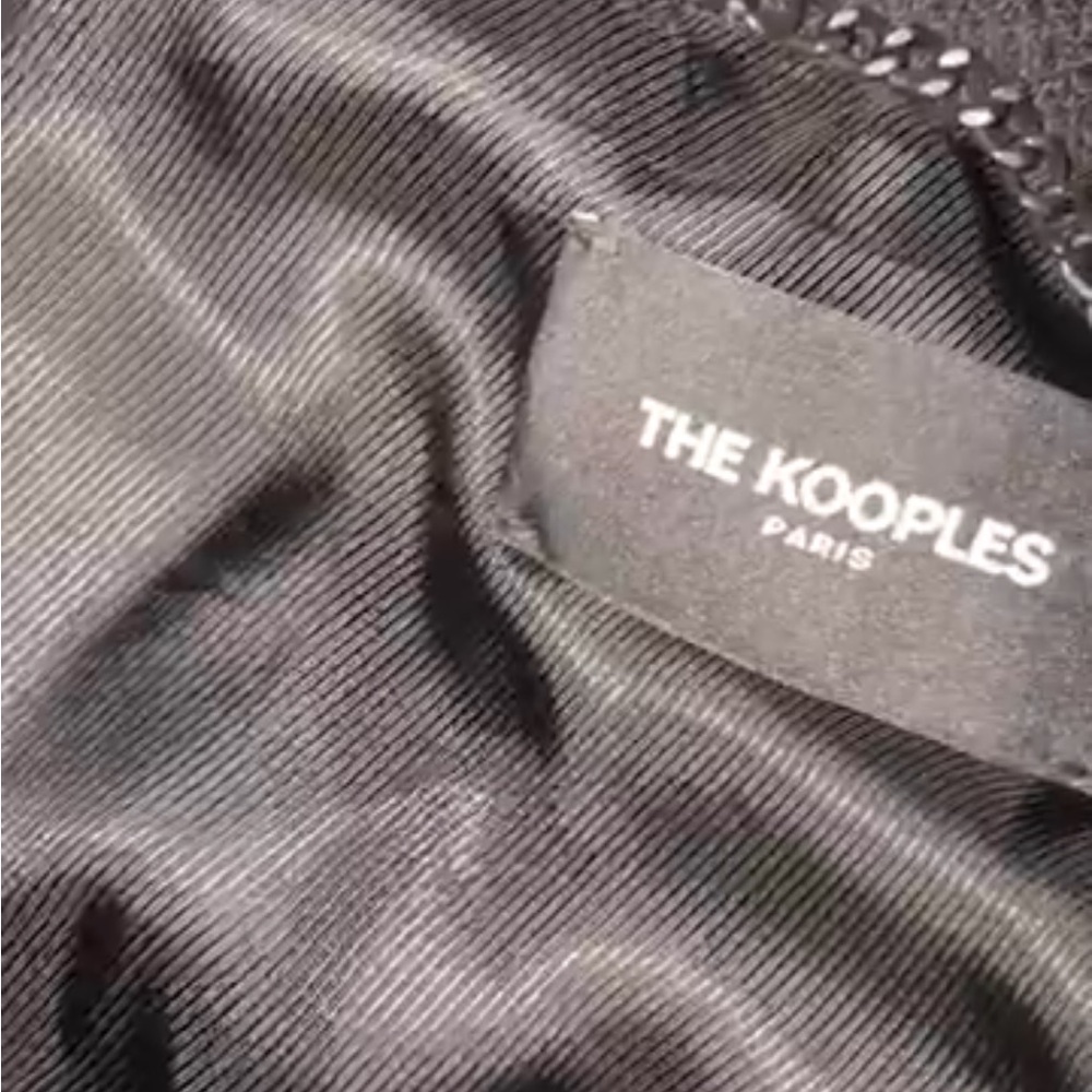 The Kooples Black Satin Fabric